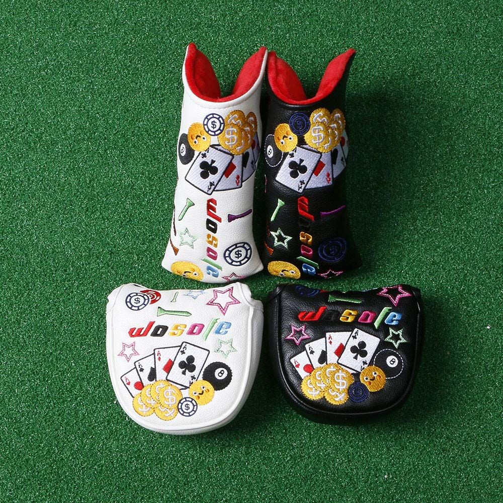 Putter Mallet Blade - ヘッドカバー ゴルフクラブカバー ゴルフマレットパターカバー ブレードパタープロテクター ゴルフヘッドカバー ゴルフパターカバー