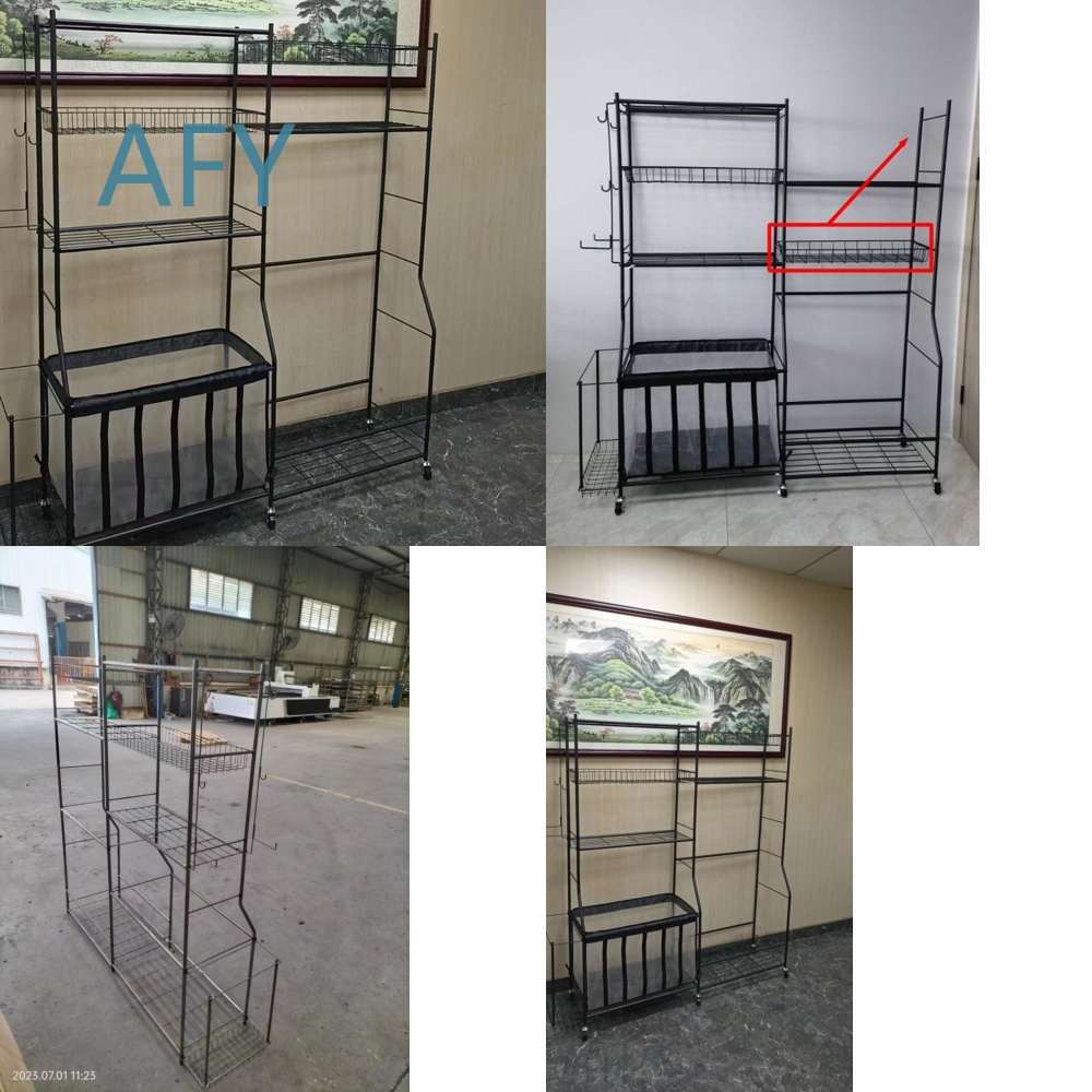 Golf Equipment Garage Organizer - ゴルフボール収納ラック ポータブルスポーツ用品オーガナイザー用 調節可能なローリングシェルフ ホイール付き 家庭用ガレージジム用