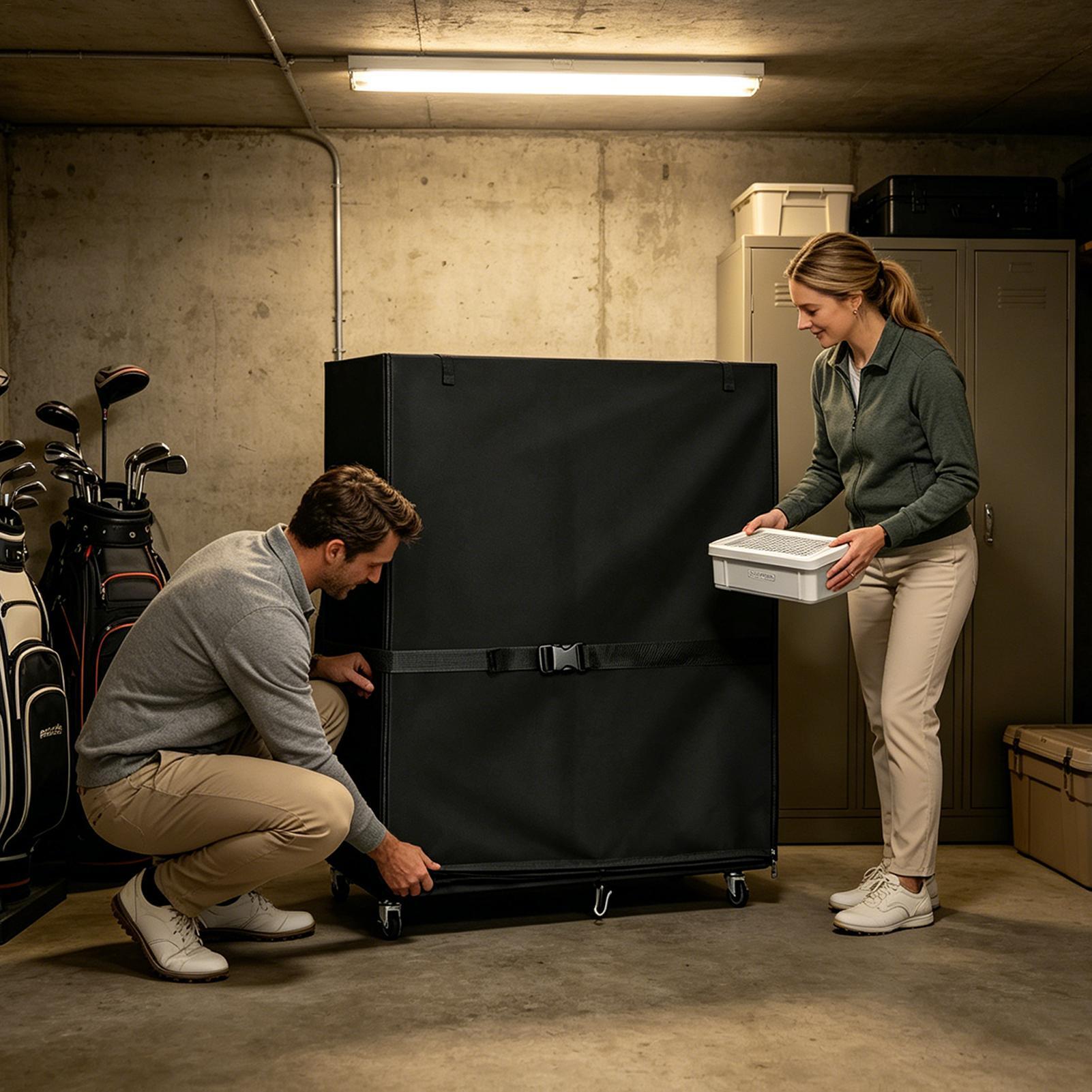 ゴルフスタンドバッグレインカバーオックスフォードガレージオー - Golf Equipment Garage Organizer のレビューと価格