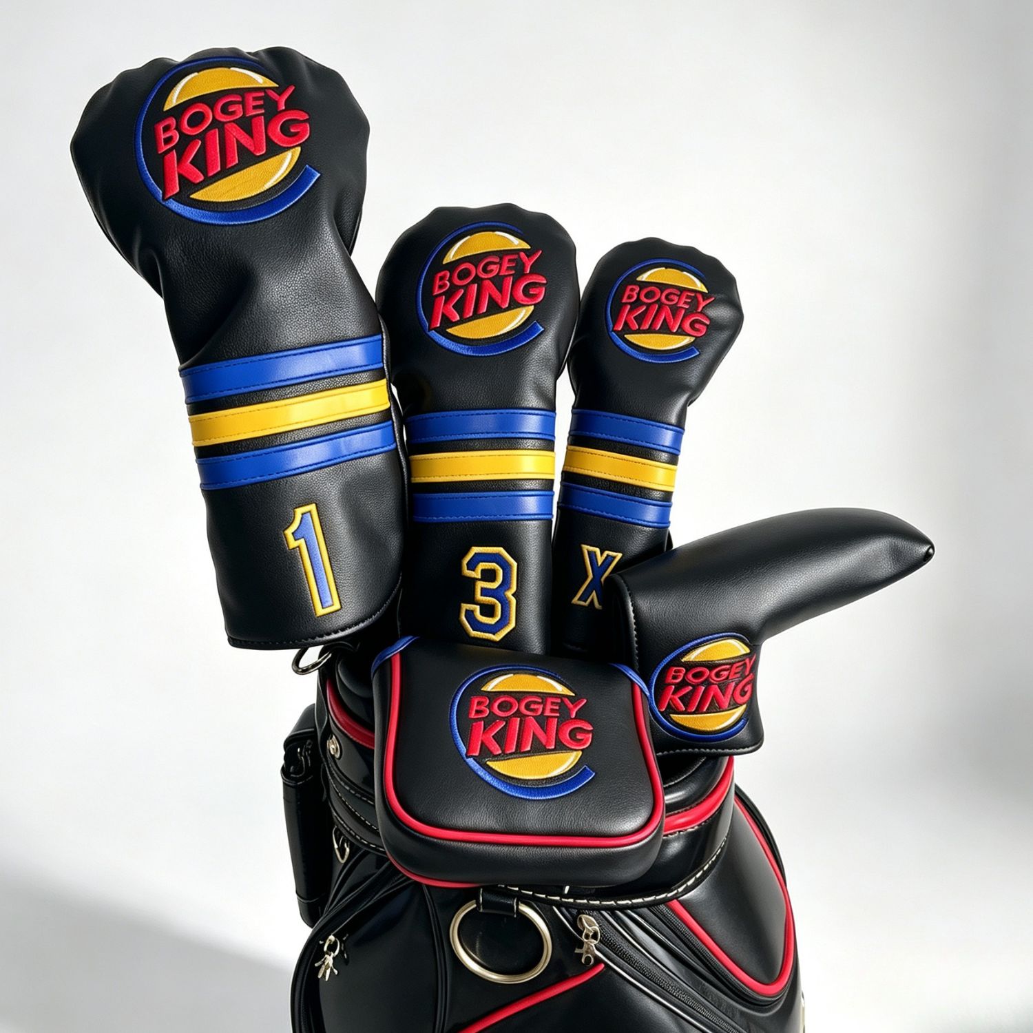 面白いボギーキングゴルフヘッドカバー、ゴルフマレットブレード - Putter Mallet Blade のレビューと価格
