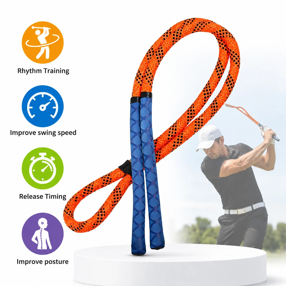 ゴルフスイングリズム改善トレーナー 室内トレーニングロープ  - Practice Equipment For Golf のレビューと価格