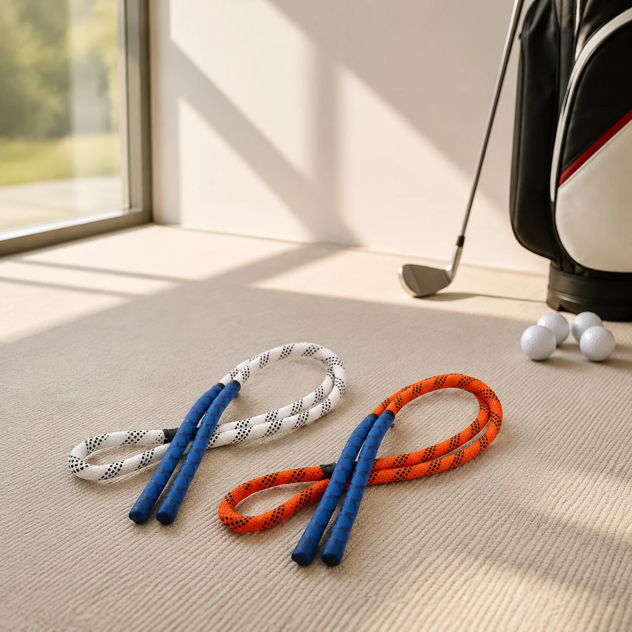 ゴルフスイングリズム改善トレーナー 室内トレーニングロープ  - Practice Equipment For Golf のレビューと価格