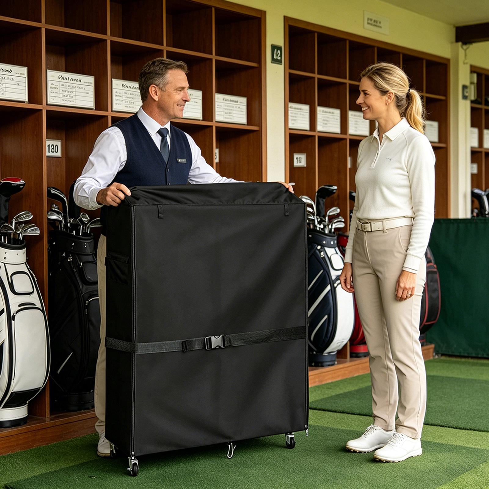 ゴルフバッグ収納カバーオックスフォード防塵防水ガレージオーガ - Golf Equipment Garage Organizer のレビューと価格