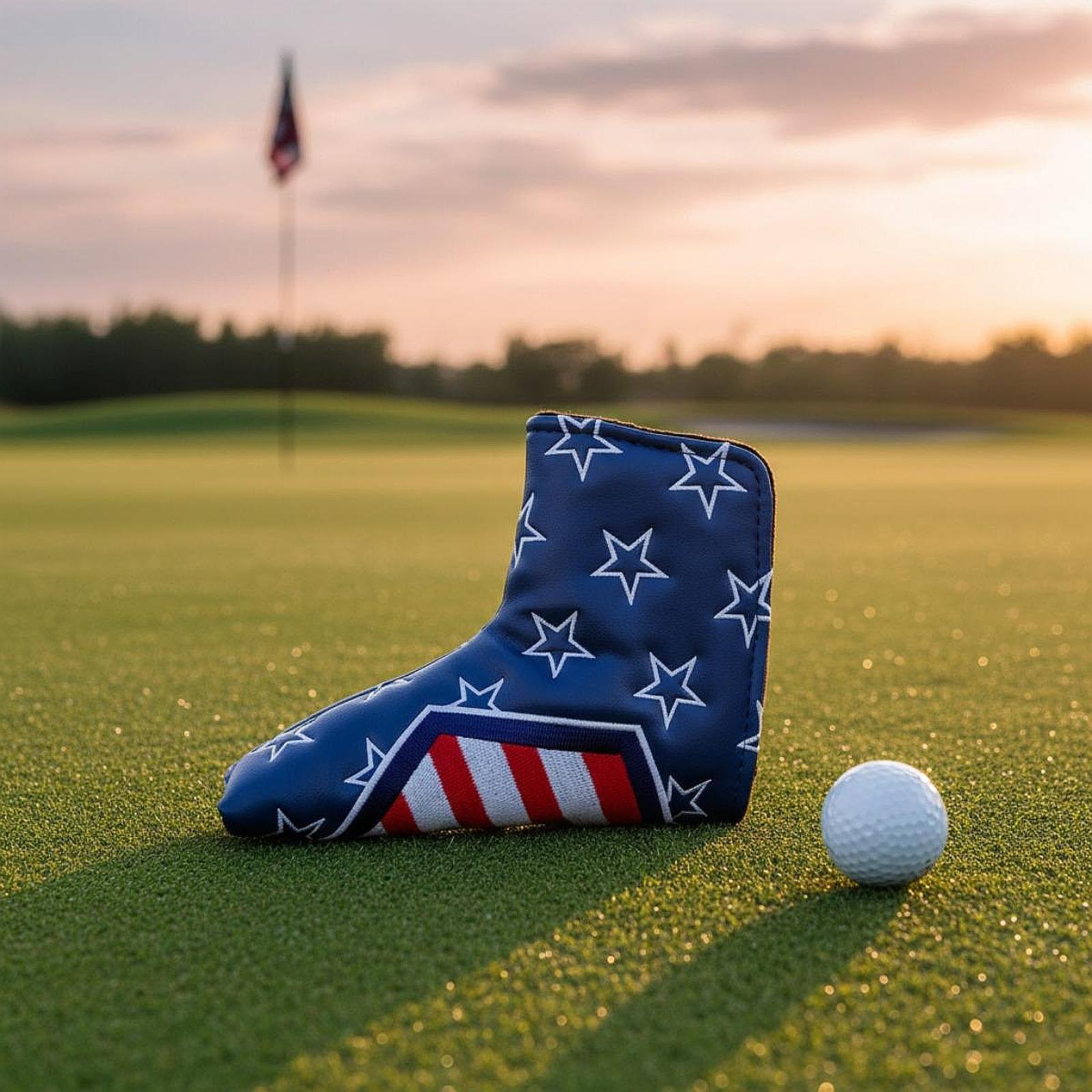 ゴルフマレットパターカバー PUスポンジ保護ケース ヘッドカ - Putter Mallet Blade のレビューと価格