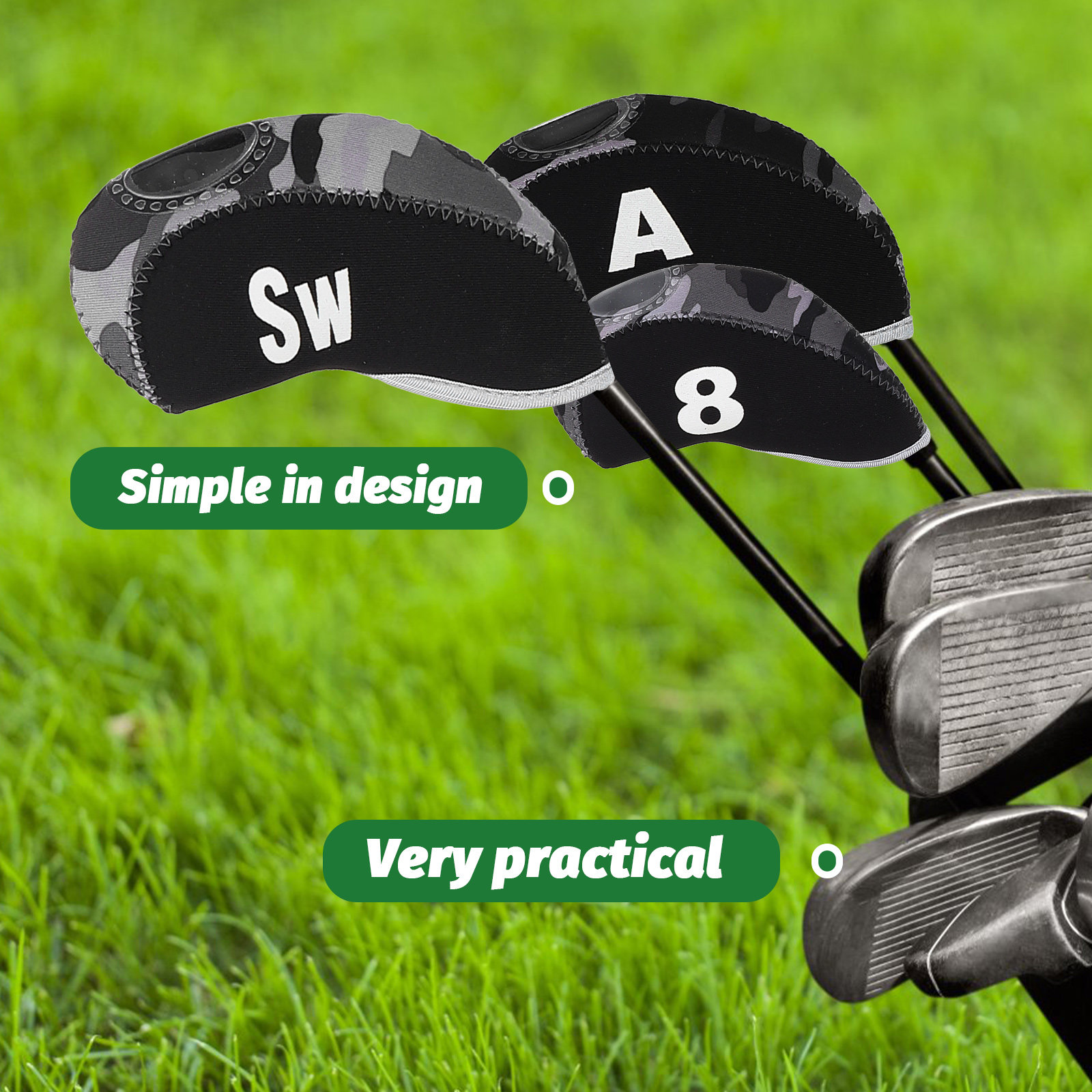 10個入りゴルフパターヘッドカバー、ブレード・マレットパター - Putter Mallet Blade のレビューと価格