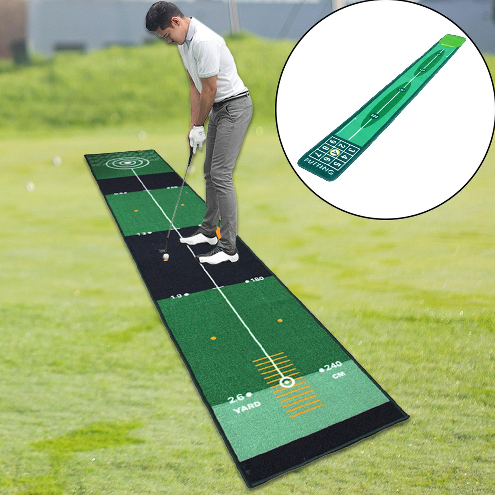 ゴルフパッティング屋内ゴルフヒッティングマットグリーンマット - Practice Equipment For Golf のレビューと価格