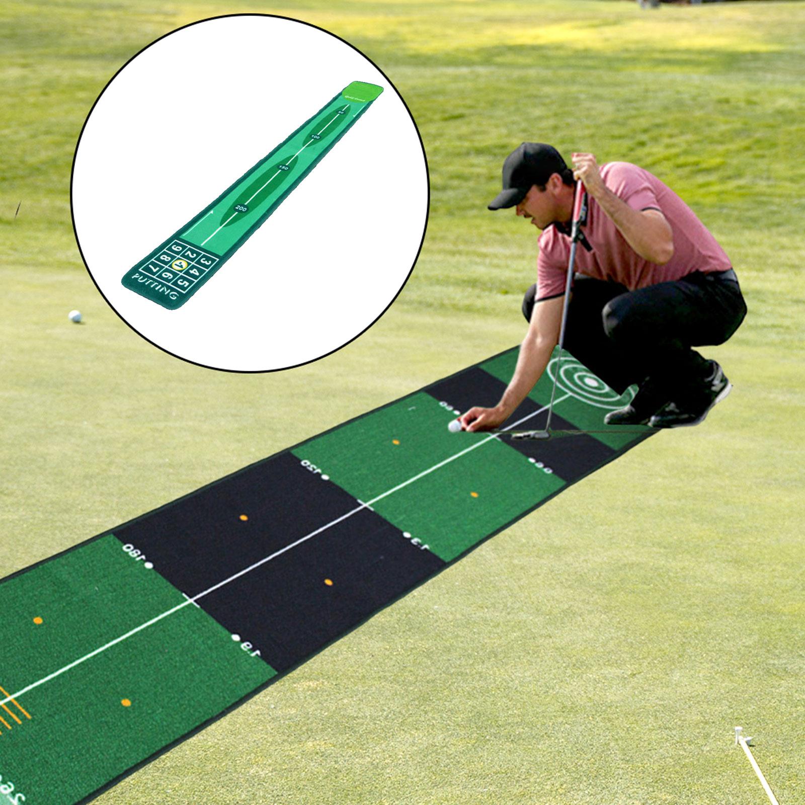 ゴルフパッティング屋内ゴルフヒッティングマットグリーンマット - Practice Equipment For Golf のレビューと価格