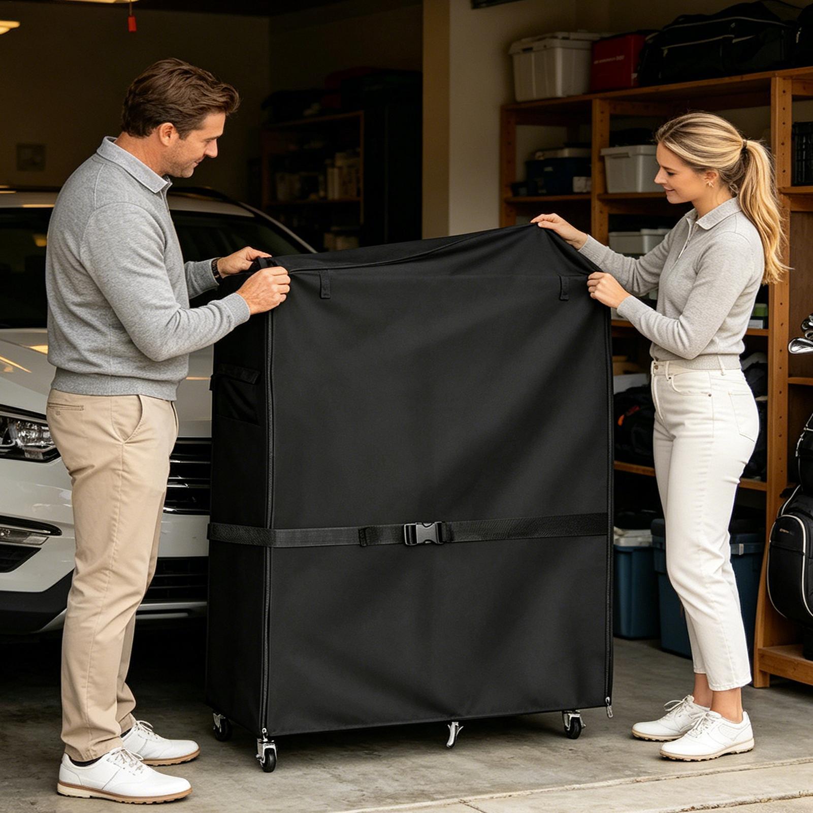 ゴルフバッグスタンドカバー オックスフォードガレージオーガナ - Golf Equipment Garage Organizer のレビューと価格